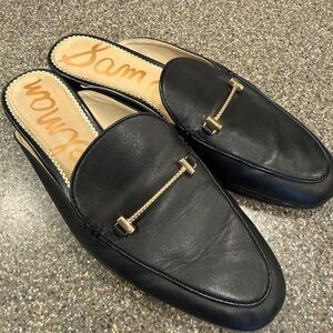 Black Leather Sam Edelman Loafers